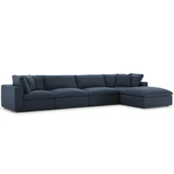 Other 5-Piece Sectional Sofa In Azure Linen Fabric - 1500 1500 frame 0 1004