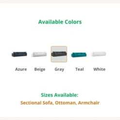 Other 5-Piece Sectional Sofa In Azure Linen Fabric - 1500 1500 frame 0 1007