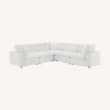 Other 5-Piece Sectional Sofa In White Leatherette Finish