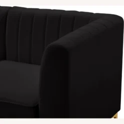Other Modular Sectional In Channel Tufted Black Velvet - 1500 1500 frame 0 1037