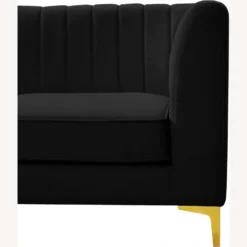 Other Modular Sectional In Channel Tufted Black Velvet - 1500 1500 frame 0 1039