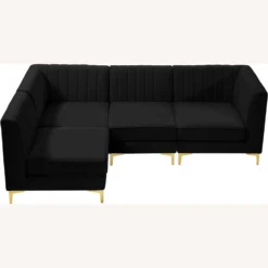Other Modular Sectional In Channel Tufted Black Velvet - 1500 1500 frame 0 1044