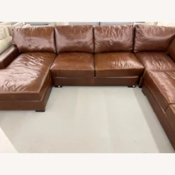 Turner Leather Sectional Statesville Molasses - 1500 1500 frame 0 1061