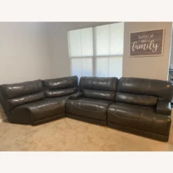 Ashley Furniture 4 Piece Leather Recliner Set - 1500 1500 frame 0 1069