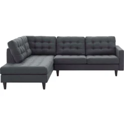 Other 2-Piece Sectional Sofa In Upholstered Gray Fabric - 1500 1500 frame 0 107