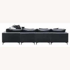 Other Modular Sectional In Charcoal Velvet Fabric