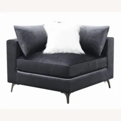 Other Modular Sectional In Charcoal Velvet Fabric - 1500 1500 frame 0 1075