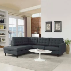 Other 2-Piece Sectional Sofa In Upholstered Gray Fabric - 1500 1500 frame 0 111