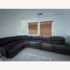 Reclining Faux-Leather Sectional