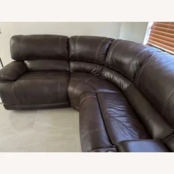 Reclining Faux-Leather Sectional - 1500 1500 frame 0 1126
