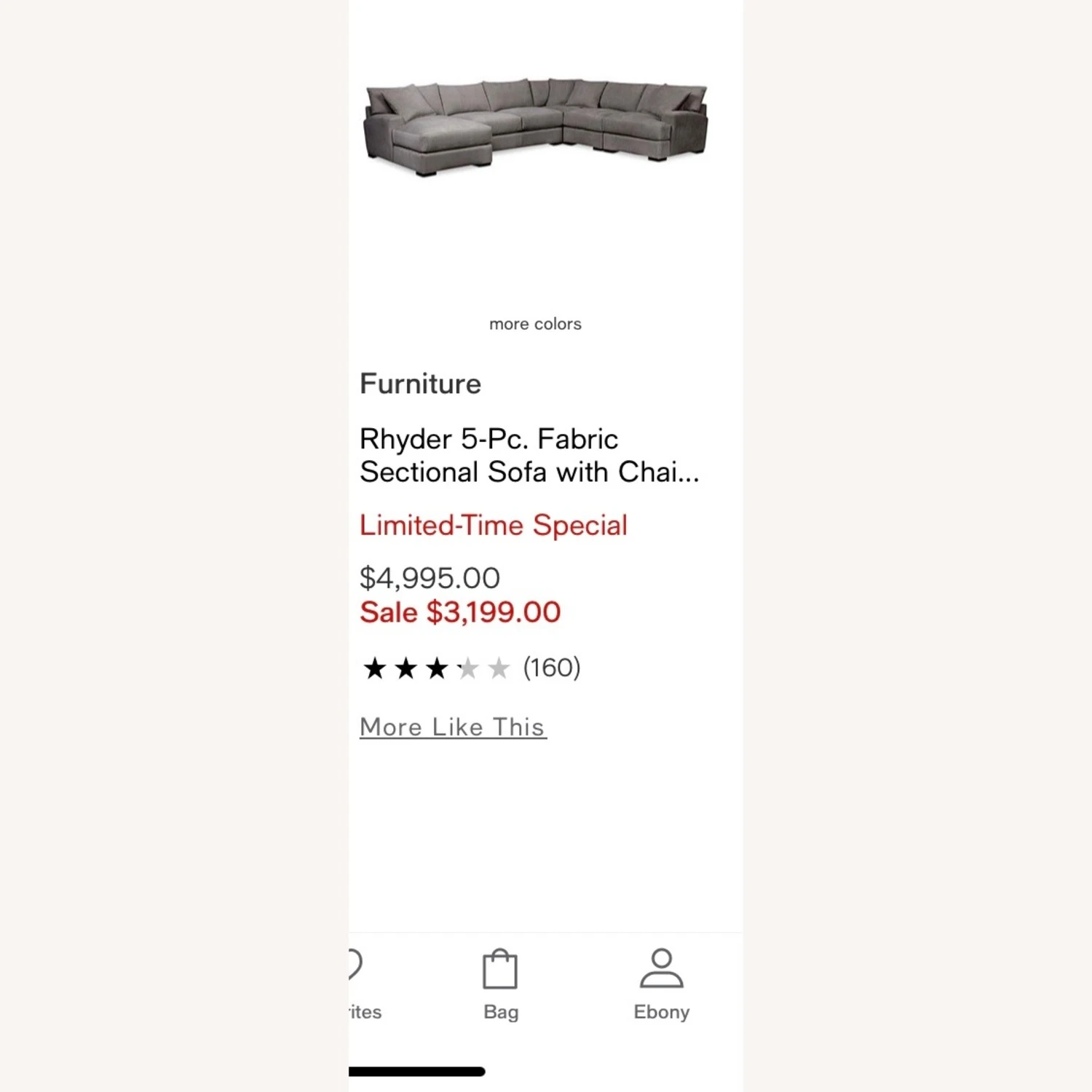 Macy's Sectional 7 Macy's Sectional - Image 7