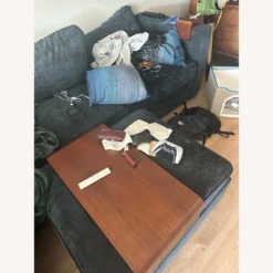 LoveSac With SoundTech Blue Corded Velvet Couch - 1500 1500 frame 0 1205