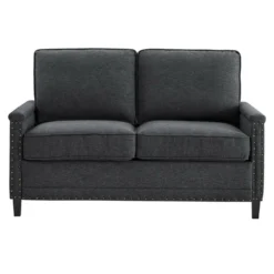 Other Loveseat In Charcoal Fabric W/Nailhead Trim Finish - 1500 1500 frame 0 1214
