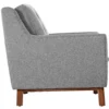 Other Mid-Century Style Loveseat In Gray Fabric
