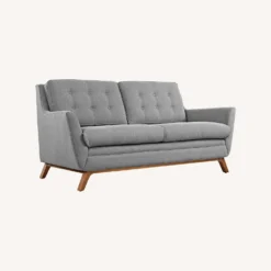 Other Mid-Century Style Loveseat In Gray Fabric - 1500 1500 frame 0 1235
