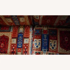 Vintage/Antique 70s Patterned Brushed Velvet Loveseat - 1500 1500 frame 0 1256