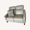 Other Grey Leather Power Reclining Loveseat