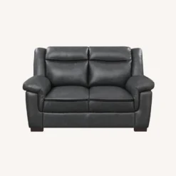 Other Loveseat In Gray Faux Leather Upholstery - 1500 1500 frame 0 1281