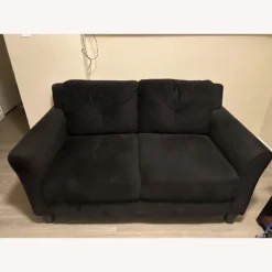 Lifestyle Solutions Black Loveseat Sofa - 1500 1500 frame 0 1296