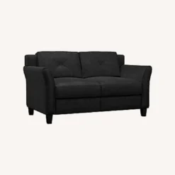 Lifestyle Solutions Black Loveseat Sofa - 1500 1500 frame 0 1298