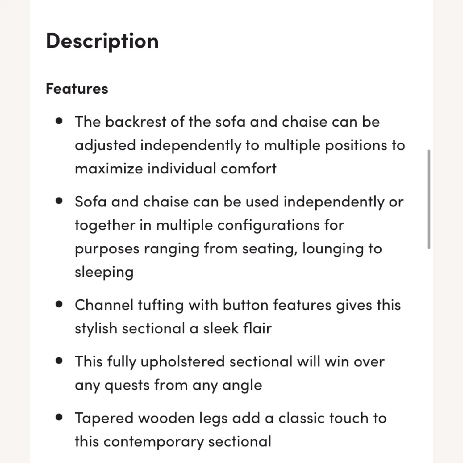 Battiste 112 Wide Reversible Sofa & Chaise 1 Battiste 112 Wide Reversible Sofa & Chaise