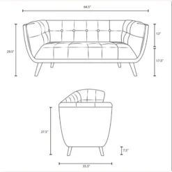 Other Modern Loveseat In Teal Velvet Fabric Upholstery - 1500 1500 frame 0 1324