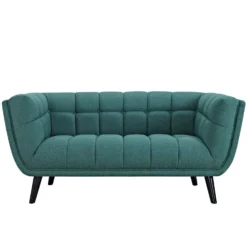 Other Modern Loveseat In Teal Velvet Fabric Upholstery - 1500 1500 frame 0 1325