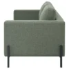 Other Loveseat In Sage Fabric W Black Legs & Track Arms