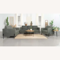 Other Loveseat In Sage Fabric W Black Legs & Track Arms - 1500 1500 frame 0 1401