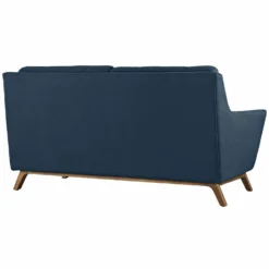 Other Modern Loveseat In Azure Upholstered Fabric
