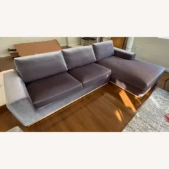 Rove Concepts Grey Velvet Sectional - 1500 1500 frame 0 145