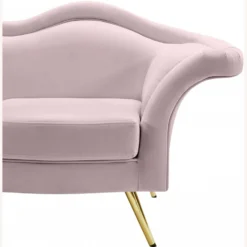 Other Modern Loveseat In Pink Velvet Lip-Shaped Finish - 1500 1500 frame 0 1479