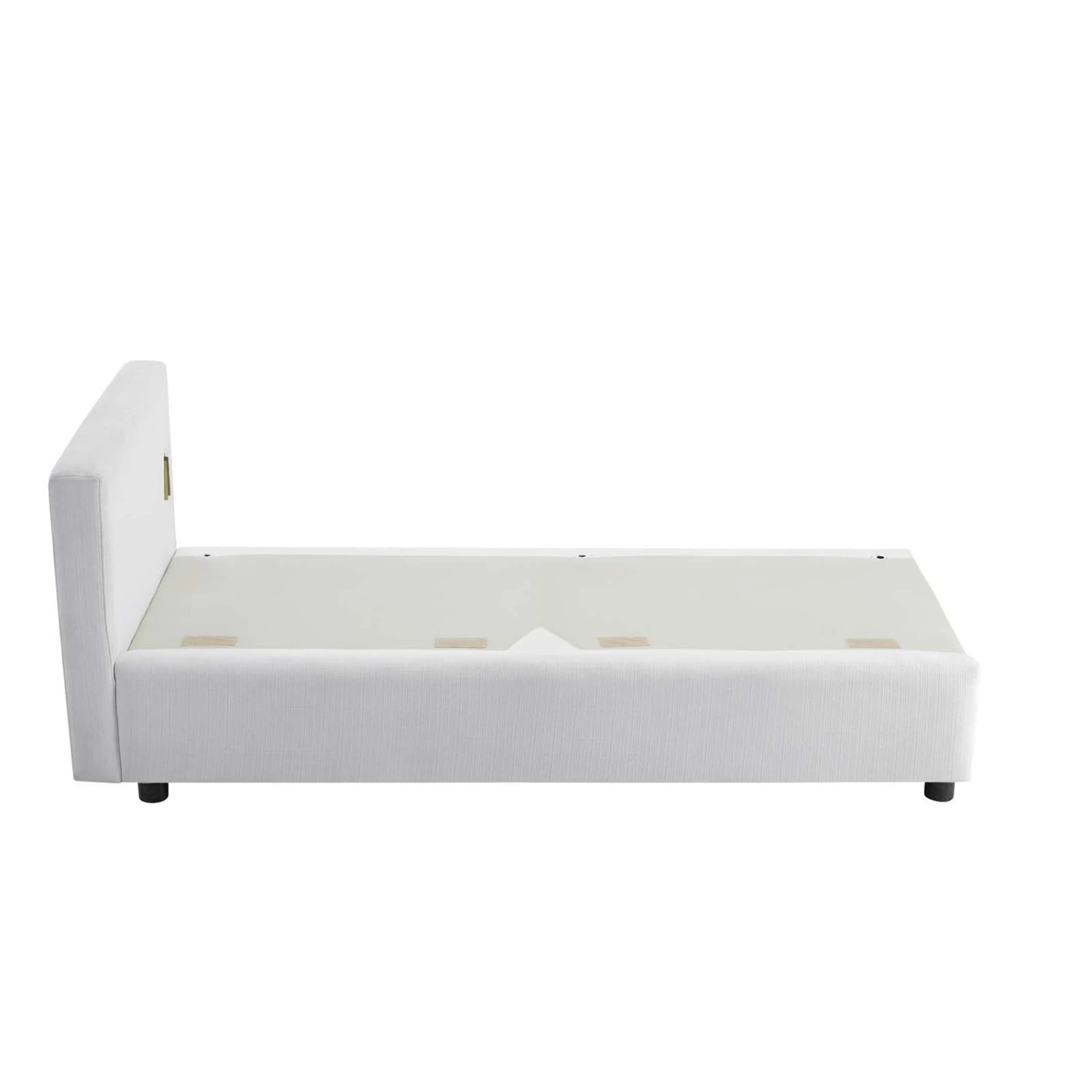 Other Modern Sofa In White Fabric Upholstery Finish 1 Other Modern Sofa In White Fabric Upholstery Finish