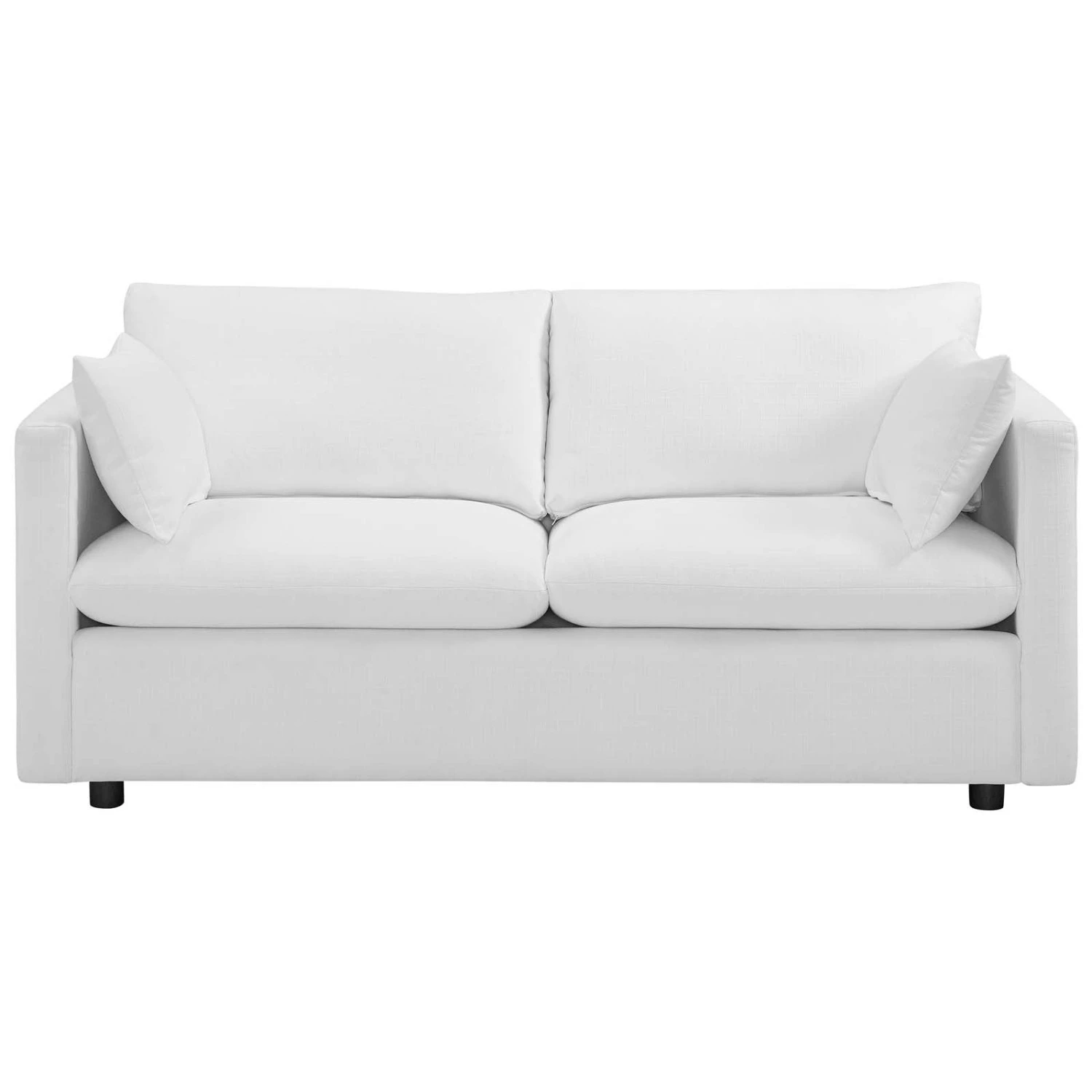 Other Modern Sofa In White Fabric Upholstery Finish 7 Other Modern Sofa In White Fabric Upholstery Finish - Image 7