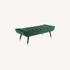 Other Modern Bench In Green Channel Tufted Velvet Finish - 1500 1500 frame 0 1584