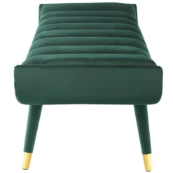Other Modern Bench In Green Channel Tufted Velvet Finish - 1500 1500 frame 0 1587