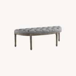 Other Modern Bench In Semi-Circle Light Gray Fabric 11 Other Modern Bench In Semi-Circle Light Gray Fabric - 1500 1500 frame 0 1598