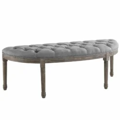Other Modern Bench In Semi-Circle Light Gray Fabric 13 Other Modern Bench In Semi-Circle Light Gray Fabric - 1500 1500 frame 0 1600