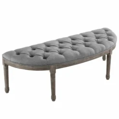 Other Modern Bench In Semi-Circle Light Gray Fabric 14 Other Modern Bench In Semi-Circle Light Gray Fabric - 1500 1500 frame 0 1601