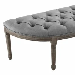 Other Modern Bench In Semi-Circle Light Gray Fabric 15 Other Modern Bench In Semi-Circle Light Gray Fabric - 1500 1500 frame 0 1602