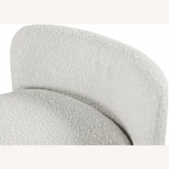 Other Bench In Cream Boucle Fabric W Rounded Arms