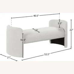 Other Bench In Cream Boucle Fabric W Rounded Arms - 1500 1500 frame 0 1606