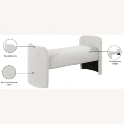 Other Bench In Cream Boucle Fabric W Rounded Arms - 1500 1500 frame 0 1608