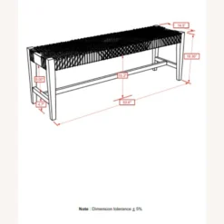 Other Bench In Dark Blue Cross Woven Finish - 1500 1500 frame 0 1633