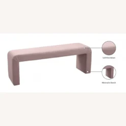 Other Contemporary Style Bench In Pink Velvet Finish - 1500 1500 frame 0 1637
