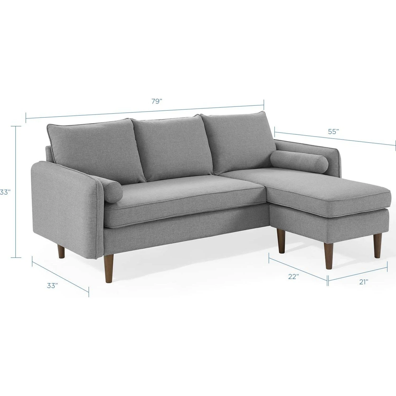 Other Sectional Sofa In Light Gray W/ Dense Foam Padding 10 Other Sectional Sofa In Light Gray W/ Dense Foam Padding - Image 10