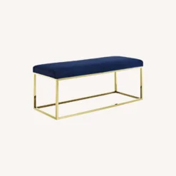 Other Bench In Navy Fabric W/ Gold Steel Base - 1500 1500 frame 0 1721