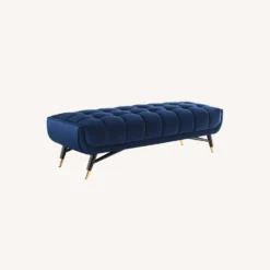 Other 60" Bench In Midnight Blue Velvet W/ Black Legs - 1500 1500 frame 0 1727