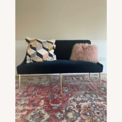 Anthropologie Navy Elowen Banquette / Bench