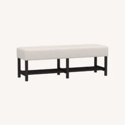 Pottery Barn Clyde Upholstered Bench,Charcoal Frame - 1500 1500 frame 0 1765